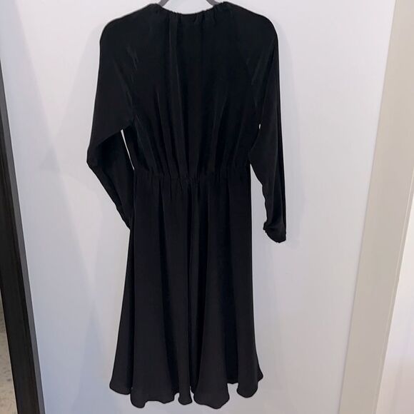 NWT 100% silk Kate Sylvester long-sleeve maxi dress - Picture 4 of 5